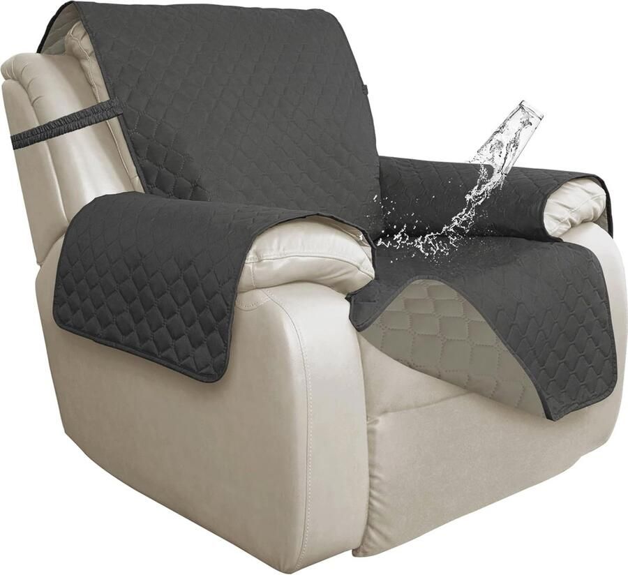 Dubbele Waterdichte Fauteuilhoezen Omkeerbare Meubelbeschermer voor Honden en Kinderen Extra Grote Ligstoel