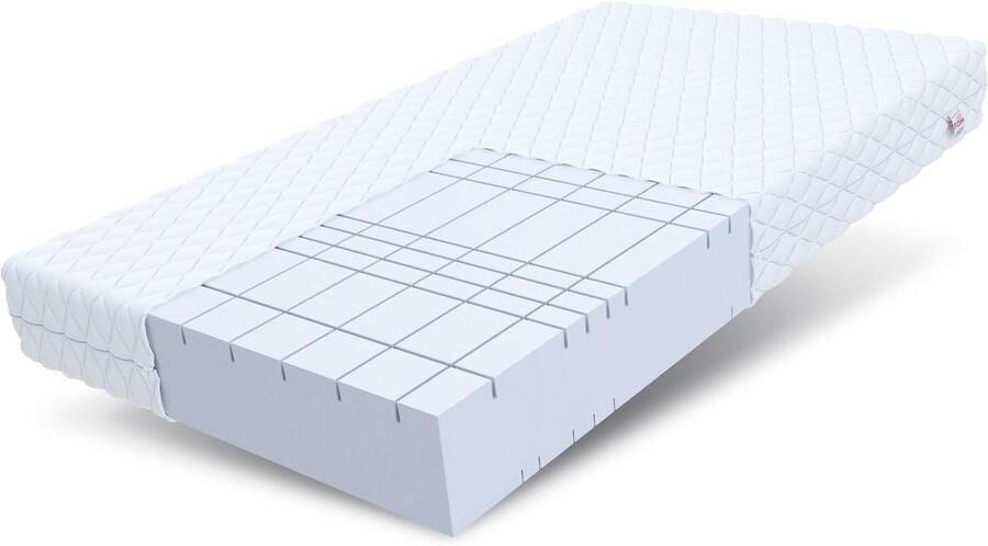 Dubbelzijdig Koudschuim Matras 180x200 cm Hardheidsgraad H4 20 cm Hoog 7 Comfortzones Hypoallergeen en Wasbaar