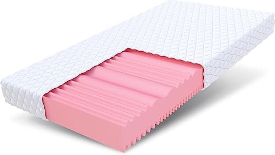 Dubbelzijdig Koudschuim Matras 80x200 cm met Hypoallergene Tijk en 7 Comfortzones