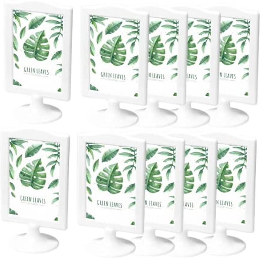 Dubbelzijdige Fotolijsten Set van 10 Tafel Display Voor Bruiloften en Feesten