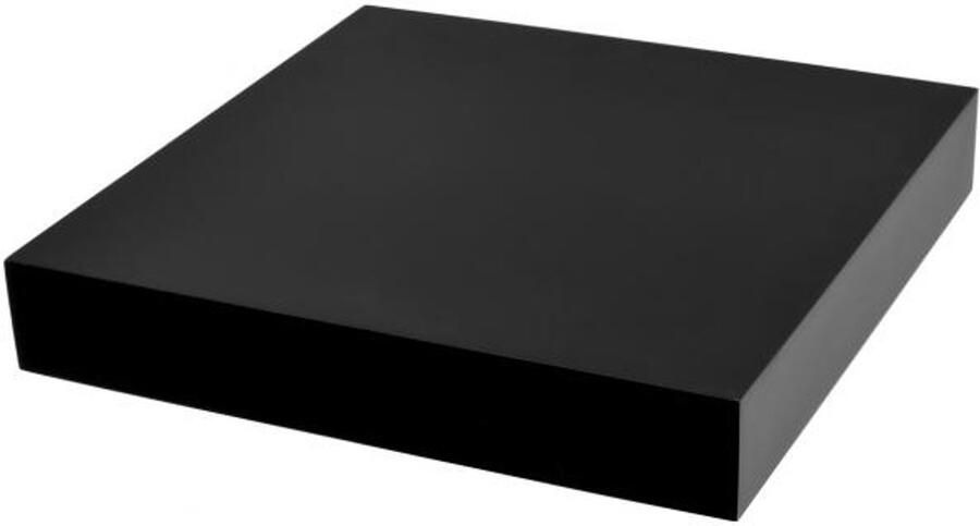 Duraline XL4 Floating Wall Shelf Black Lacquered 23.5x23.5X3.8