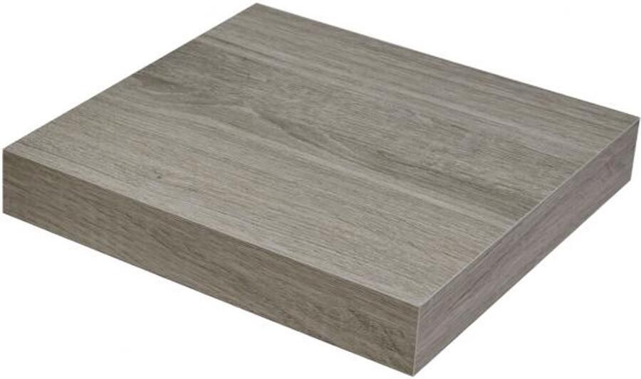 Duraline XL4 Floating Wall Shelf Grey Oak 23.5x23.5x3.8cm