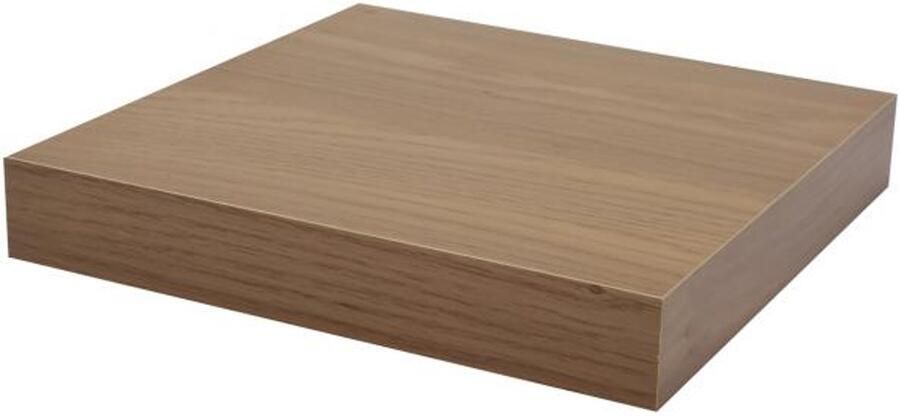 Duraline XL4 Floating Wall Shelf Natural Oak 23.5x23.5x3.8cm