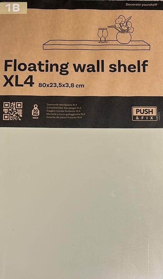 Duraline XL4 Floating Wall Shelf Sand lacquered MDF 80 x 23.5 x 3.8