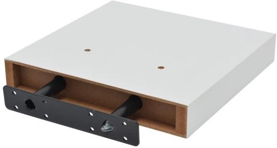 Duraline XL4 Floating Wall Shelf White Lacquered MDF FSC 23.5 x 23.5 x 3.8cm