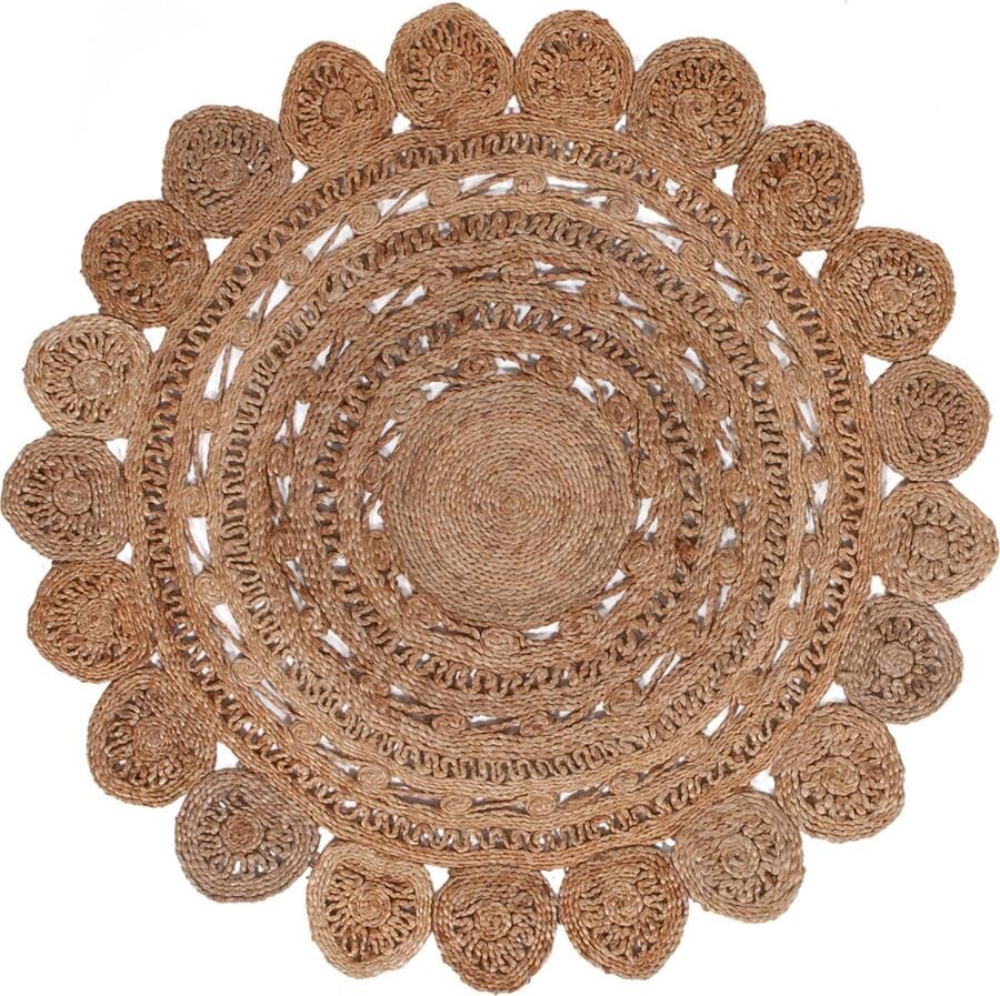 Dutch Lifestyle Vloerkleed Juta Gaia Round 120cm