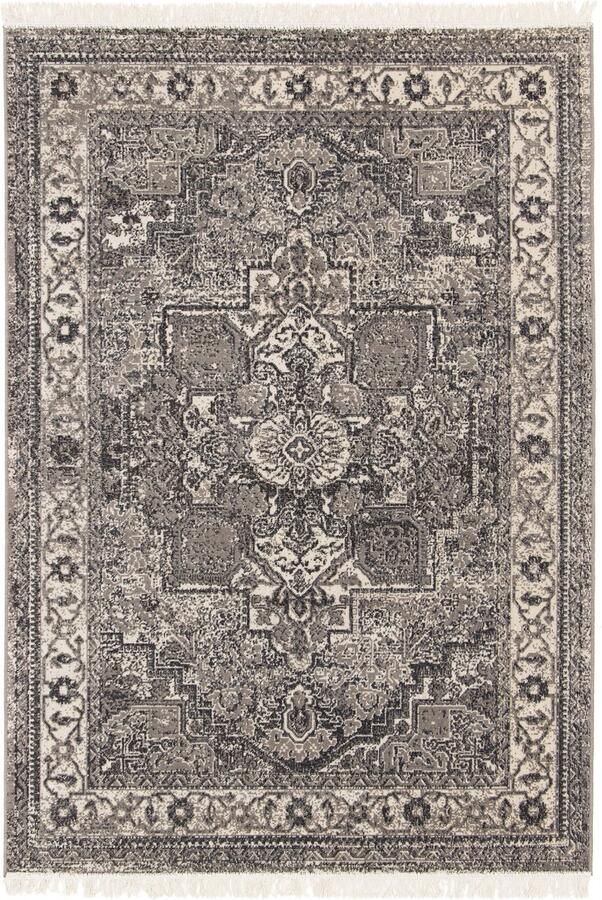 Dutch Lifestyle Vloerkleed Sinop beige zwart 160x230cm