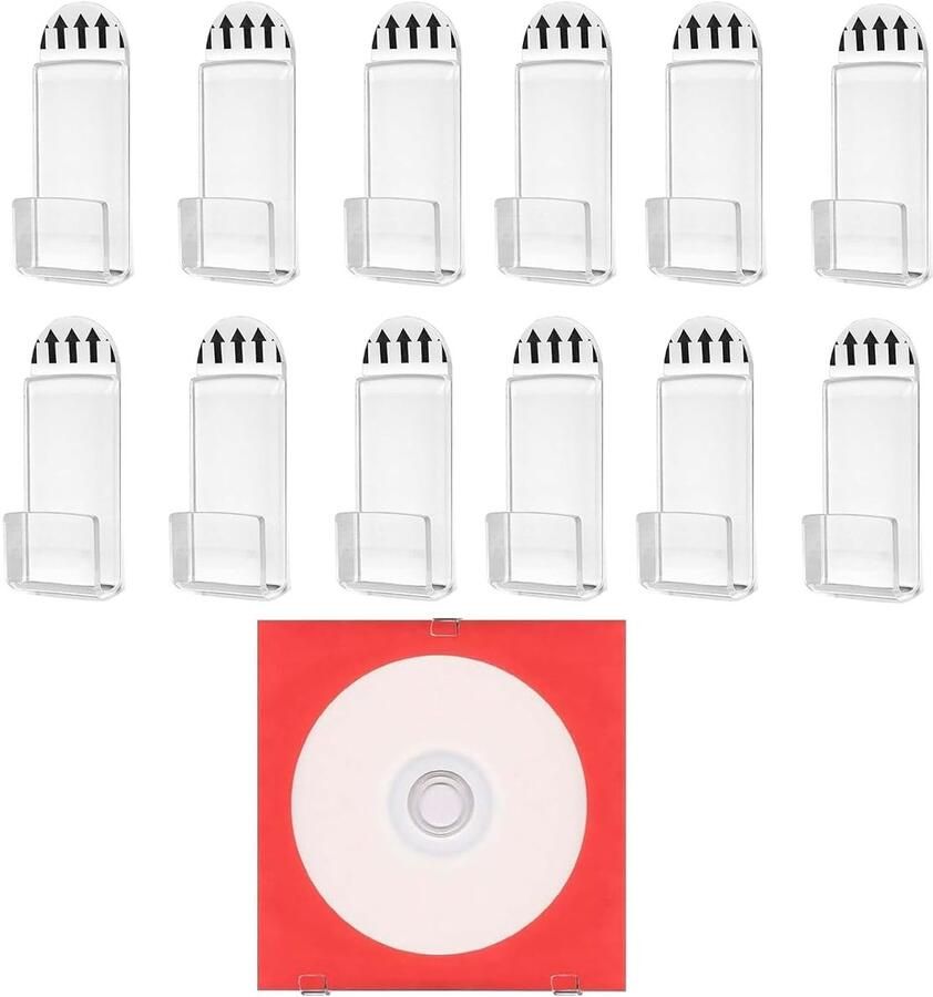 Duurzaam vinyl rek Wandhouder voor grammofoonplaten Set van 12 Acryl