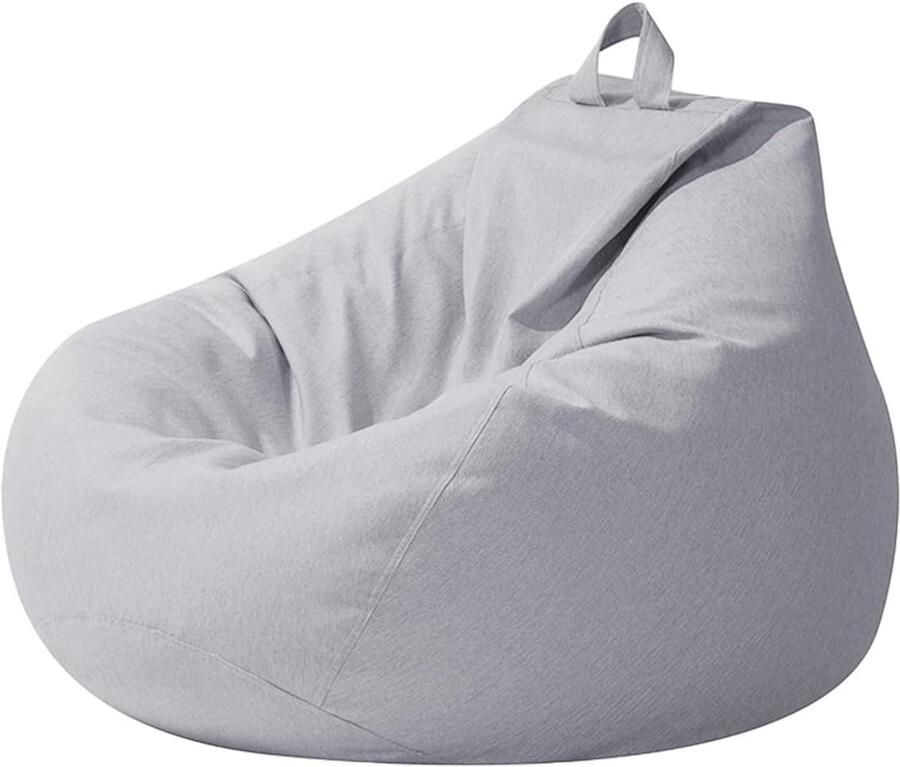 Duurzame en Comfortabele Zitzak voor Kinderen en Volwassenen Lichtgrijs en Aanpasbaar