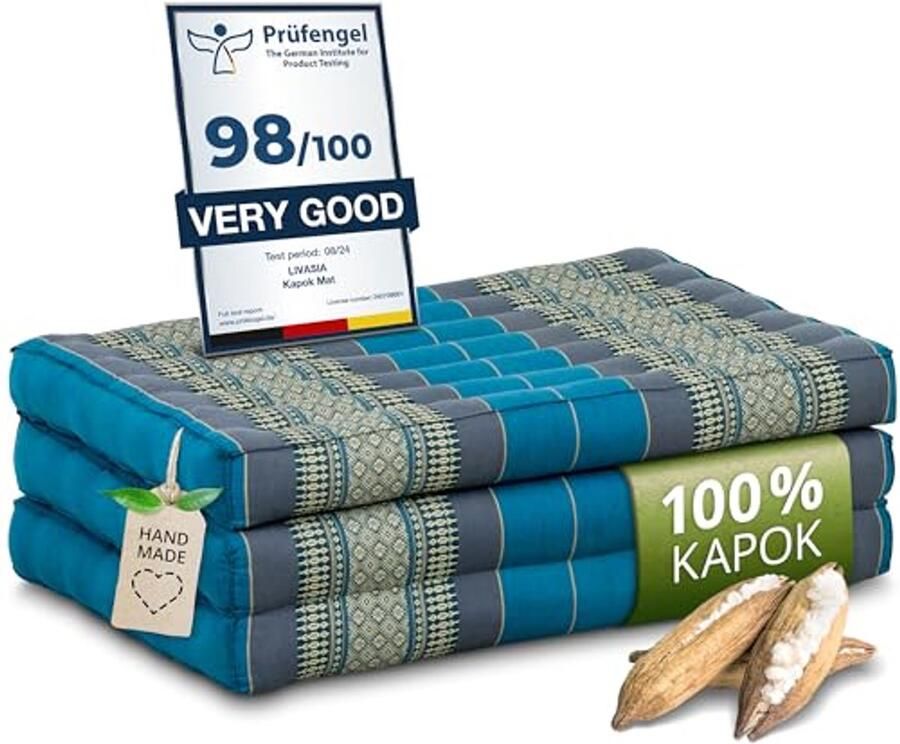 Duurzame kindermatras 140x70x8cm Ecologische klapmatras voor kinderen speelmat ligstoel voor tuin en balkon