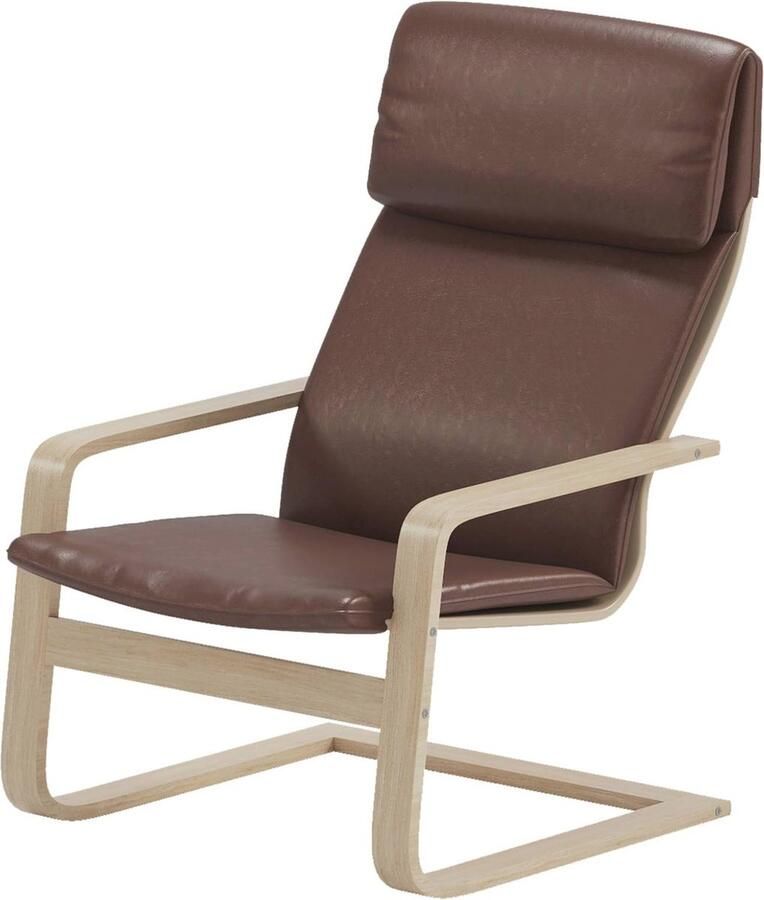 Duurzame Vervangende Hoes voor Pello Stoel of Fauteuil Kunstleer Bruin