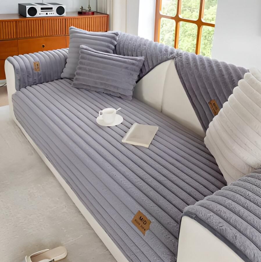 E-Shop4u Bankhoezen Meridian Deluxe Bankhoes 70x120 cm Donker Grijs