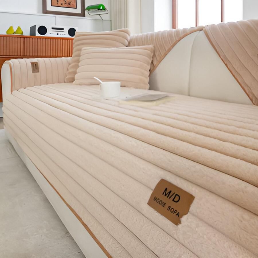 E-Shop4u Bankhoezen Meridian Deluxe Bankhoes 70x120 cm Donker Beige