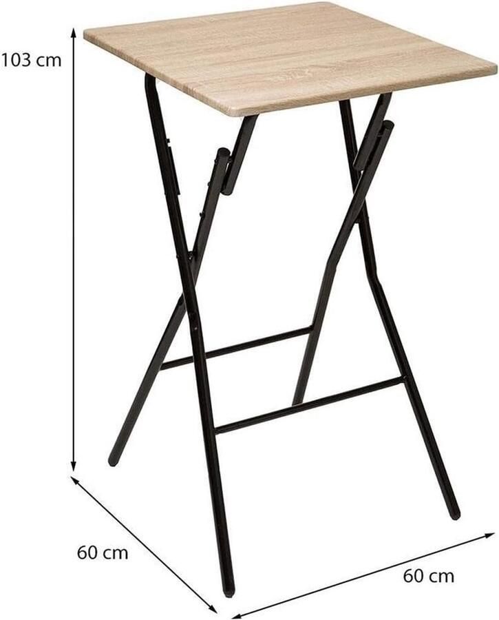 Eazy Living klaptafel 60 x 60 cm hout