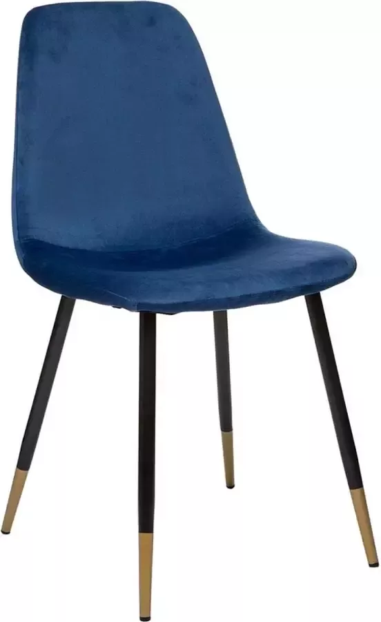 Eazy Living Velvet Eetkamerstoel Gilou Blauw