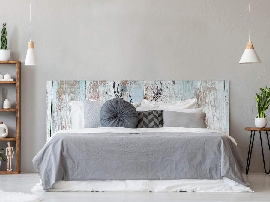 Economisch Herten Hoofdbord met Driehoeken van PVC Digitale Print 115 x 60 cm