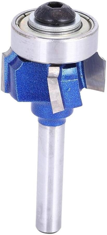 Edge-trimmerfrees 4 tanden trimmen cutter 8 mm ronde routerbit cemented carbide