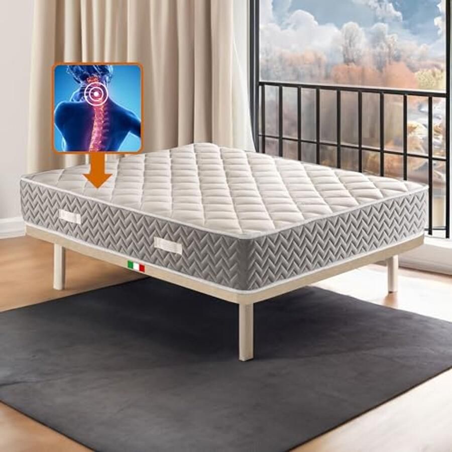 Eenpersoons matrassen 80 x 190 cm met ondersteunend traagschuim – Anti-allergisch en orthopedisch