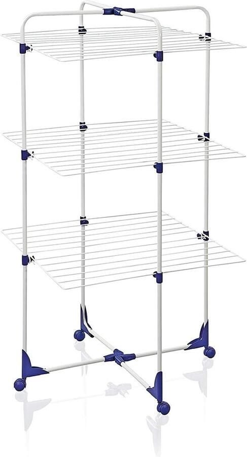 Eenpersoons opvouwbaar kledingrek Wandgemonteerd en intrekbaar Grijs Ideaal voor wasdrogerkamer en slaapzaal Opvouwbare kledingrek