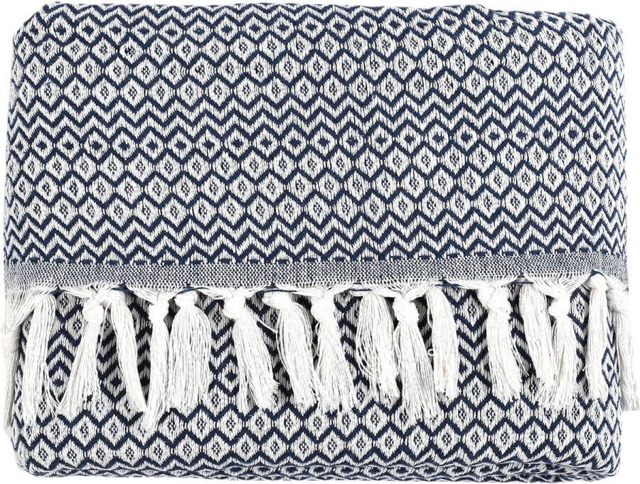 Eenpersoonsbed sprei petroleumblauw katoen bankdeken knuffelige tv-deken bankdeken omkeerbaar deken sprei bankdeken zomerdeken 150 x 200 cm