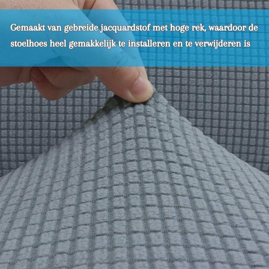 Eetkamer Stoel Hoezen Set van 6 Stijlvolle Bescherming voor Eetkamer Bruiloft Hotel & Banket Afneembaar Wasbaar & Chic Perfecte Stoelbekleding!