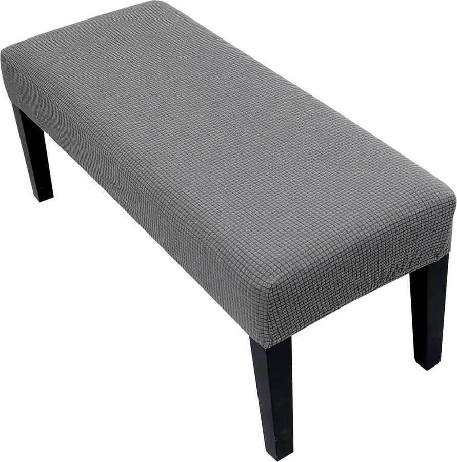 Eetkamerbank stretch dining bankhoes elastische stretchhoes voor hotel banket universele hoes voor restaurant woonkamer slaapkamer (donkergrijs) Bankhoes
