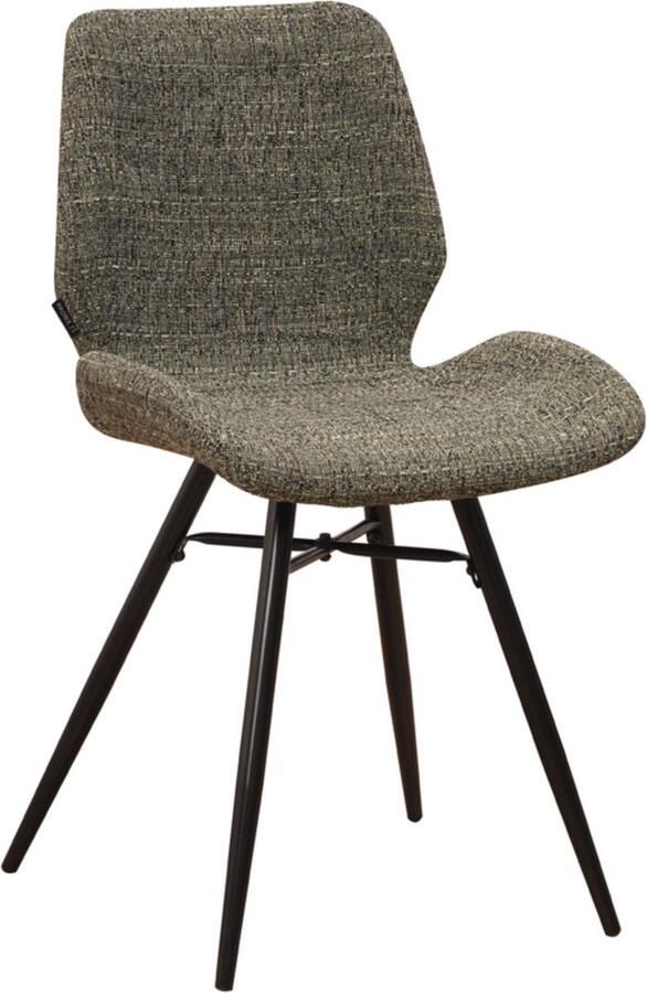 Bolt Edge Eetkamerstoel Chenille Hoge rug Groen Woonkamer en keuken