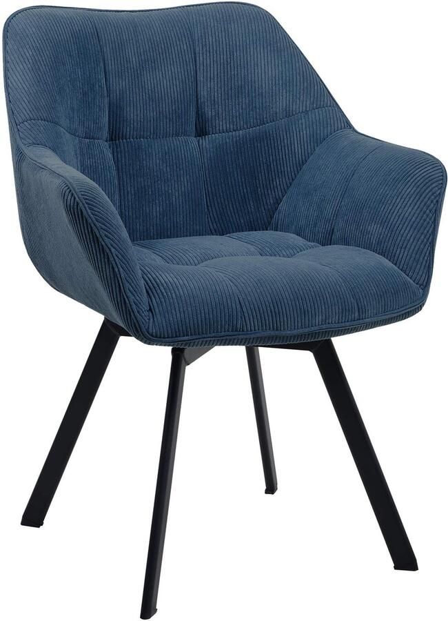 Eetkamerstoel Corduroy Draaiend Onderhoudsvriendelijk Modern Design Eettafelstoel