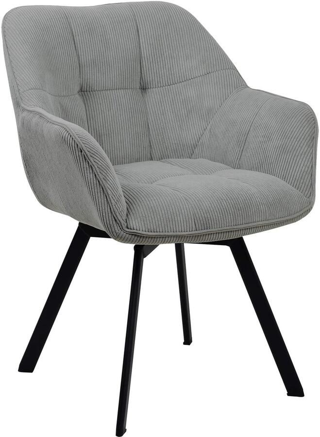 Eetkamerstoel Corduroy Draaiend Onderhoudsvriendelijk Modern Design Eettafelstoel