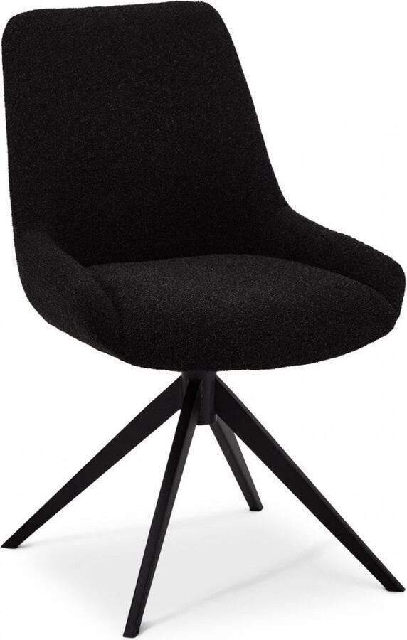 Rootz Living Rootz Eetkamerstoel Draaistoel Moderne eetkamerstoelen Luxe comfort Eigentijds design Flexibele zitting 64cm x 56cm x 87cm