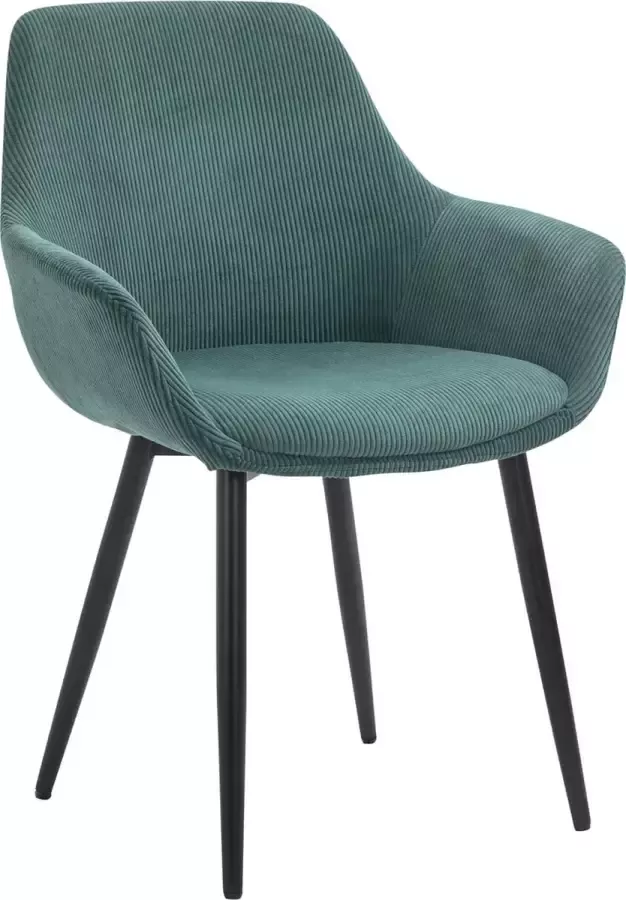 SalesFever Stoel met armleuningen Comfortabele eetkamerstoel in tijdloos design (set 2 stuks) - Foto 2