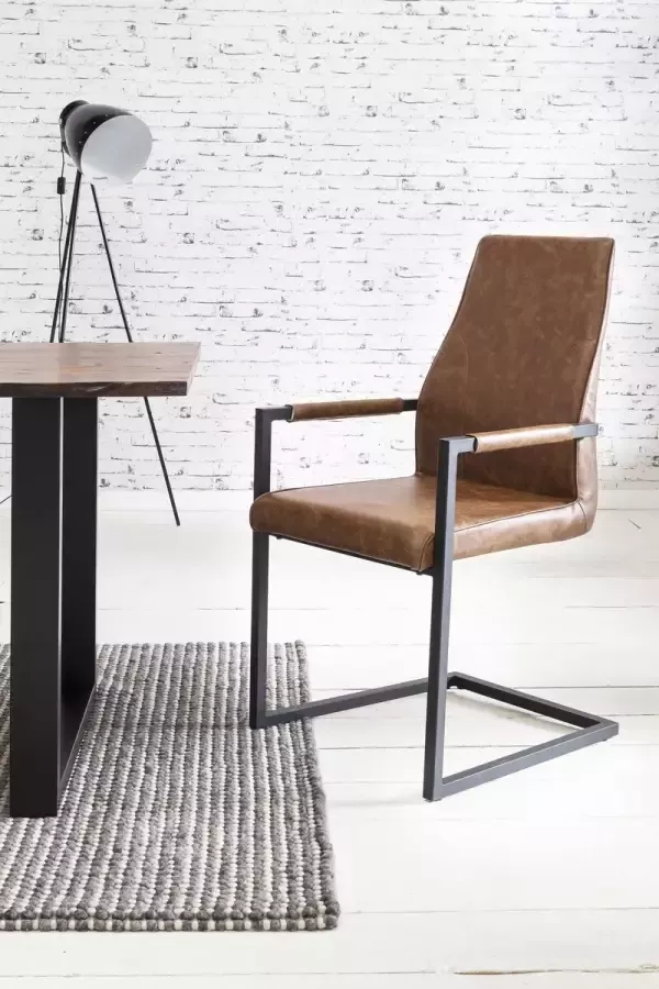 SalesFever Vrijdragende stoel in moderne vintage-look (set 2 stuks) - Foto 4