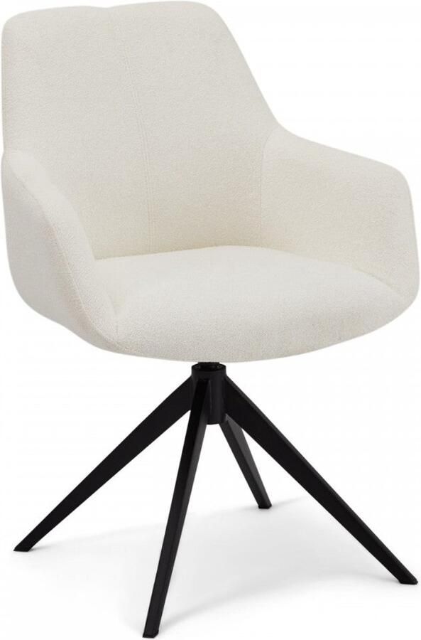 Rootz Living Rootz Eetkamerstoel Moderne Eetkamerstoel Comfortabele zitting Duurzaam eenvoudig onderhoud ergonomisch ontwerp 64 cm x 64 cm x 87 cm