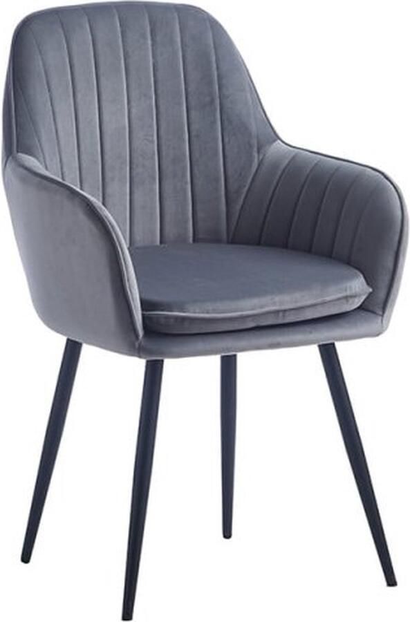 ZAZA Home Eetkamerstoel Retro Collection Scandinavisch Design Comfortabel Groen