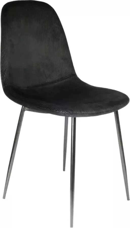 Eetkamerstoelen Kuipstoel corduroy Zwart Velvet eetkamerstoel Fluweel stoel Velvet stoelen Eetkamerstoelen Eettafel stoelen - Foto 2