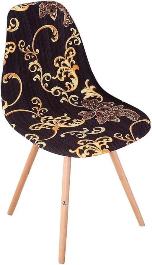 Eetkamerstoelhoes Scandinavische kuipstoel overtrek eetkamerstoel beschermhoezen stretch set van 4 Huadu