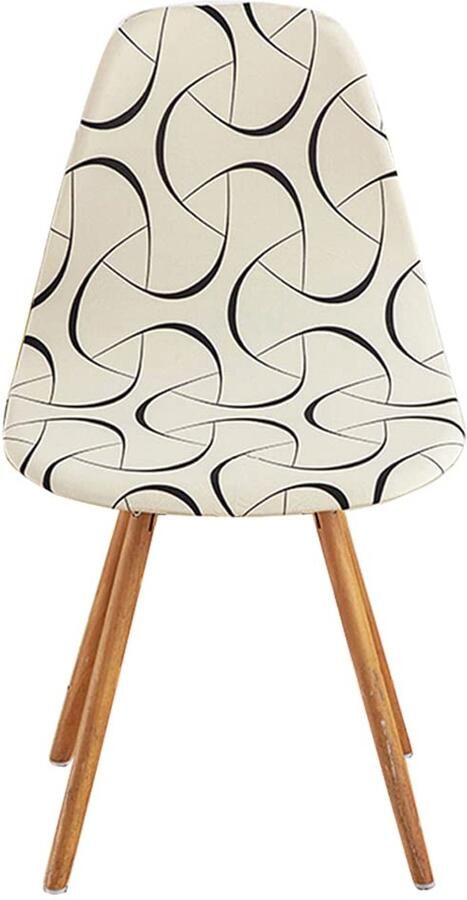 Eetkamerstoelhoezen Scandinavisch Bescherming tegen vlekken 1 stuk Zacht polyester