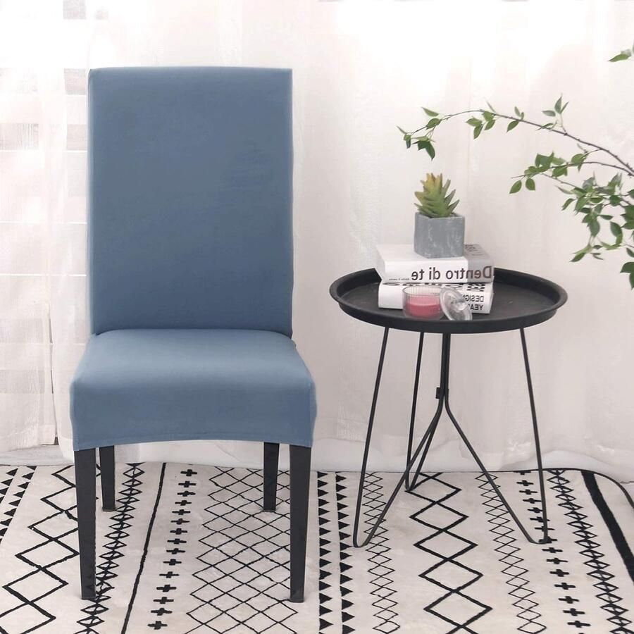 Eetkamerstoelhoezen set van 4 of 6 stretch verwijderbare wasbare eetkamerstoelbeschermer decoratie hoes stoelhoes voor hotel ceremonie banket keuken restaurant thuis