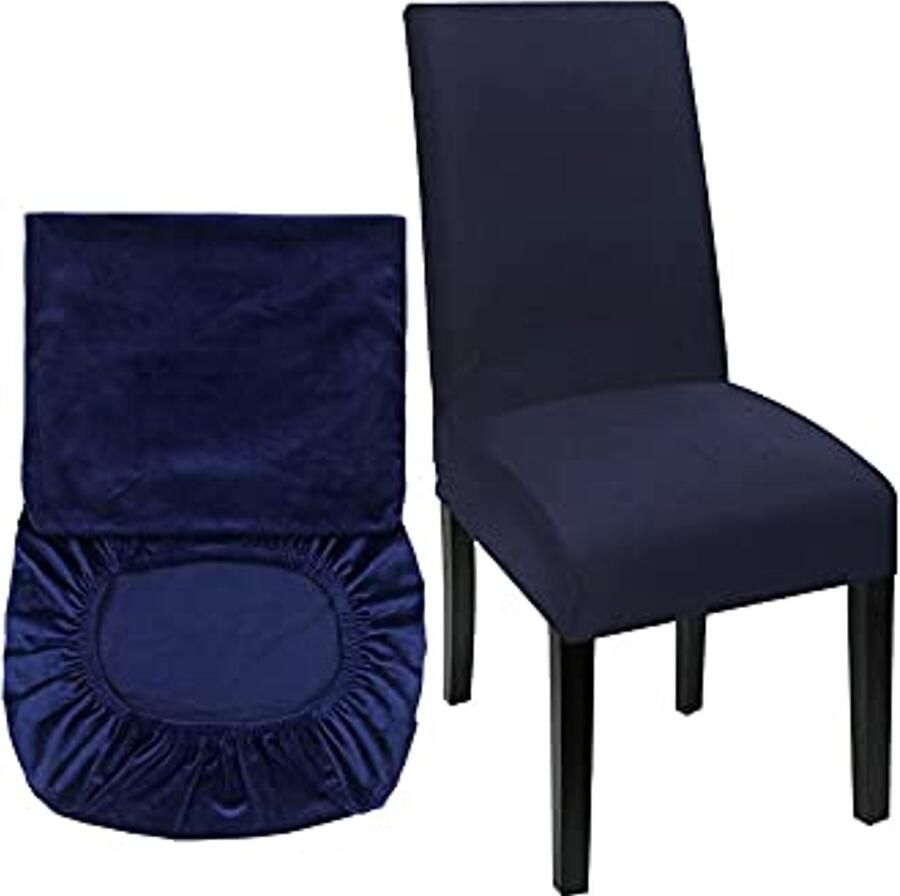 Eetkamerstoelhoezen Set van 4 Spandex Stretch Wasbare Stoel Protectors voor Thuis en Horeca