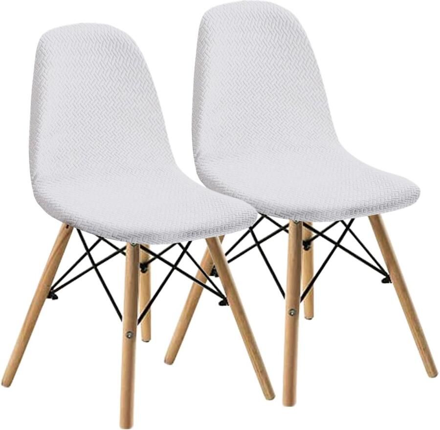 Eetkamerstoelhoezen Stijlvol en Comfortabel Set van 2 Beige