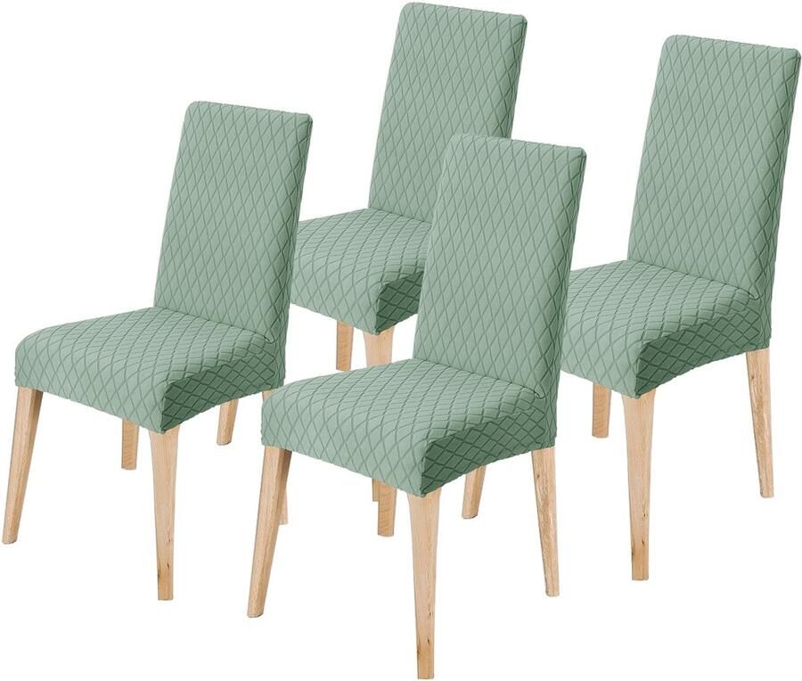 Eetkamerstoelhoezen Zacht en ademend Set van 4 Polyester spandex