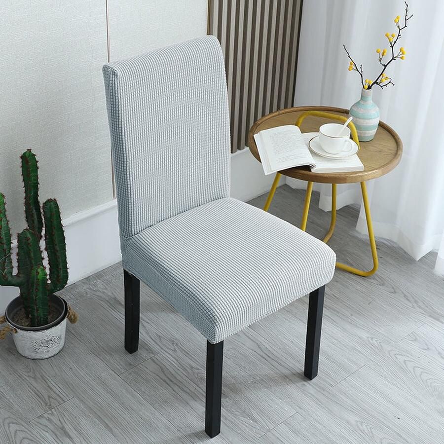 Eetkamerstoelset 4-delige set stretch stoelhoes gevoerde stoelhoes eetkamerstoelhoes voor thuis hotel stretch eendelige krukhoes eettafel stoelhoes