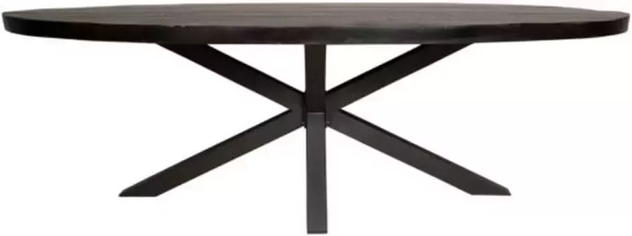 Eetkamertafel Denver Black Ovaal 300 cm