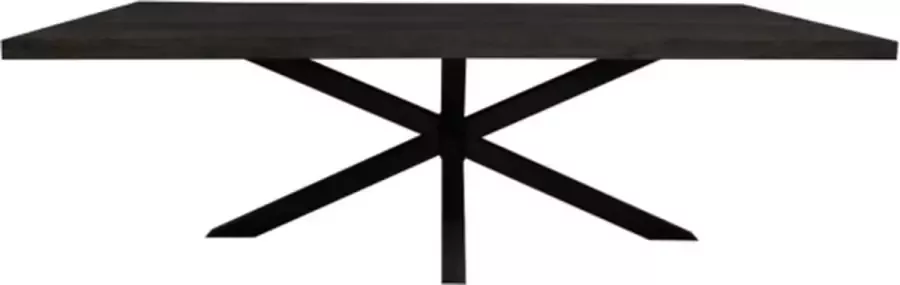 Eetkamertafel Denver Black Rechthoek 200 cm