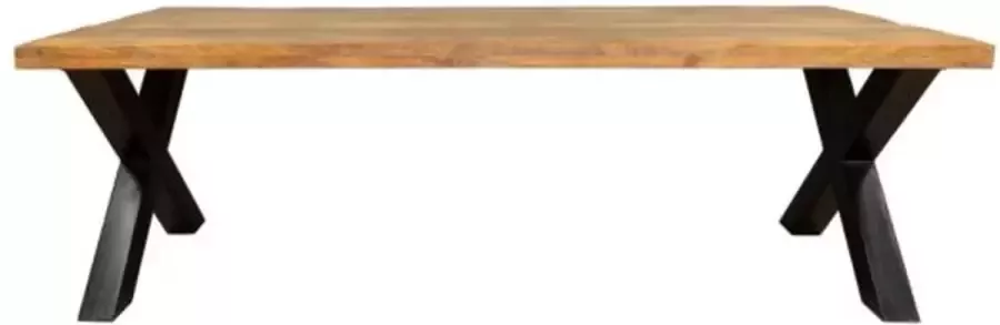 Eetkamertafel Denver Rechthoek X-poot 200 cm