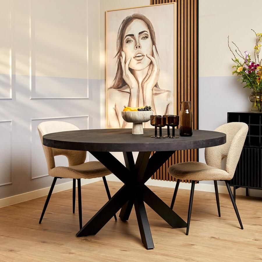 Starfurn Eetkamertafel Denver Black | Rond | 150 cm STF-518 - Foto 2
