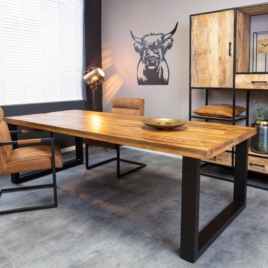 Eetkamertafel Sanne Eettafel mangohout Eettafel 300 cm