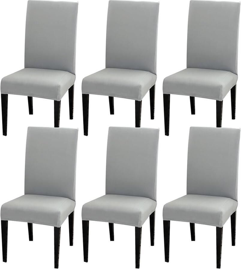 Eetstoelhoezen Bescherming en Verfraaiing Set van 6 Hoogwaardige Stof