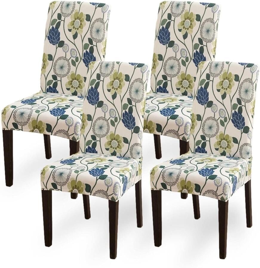 Eetstoelhoezen Bescherming en Vernieuwing Set van 4 Hoogwaardige Materialen