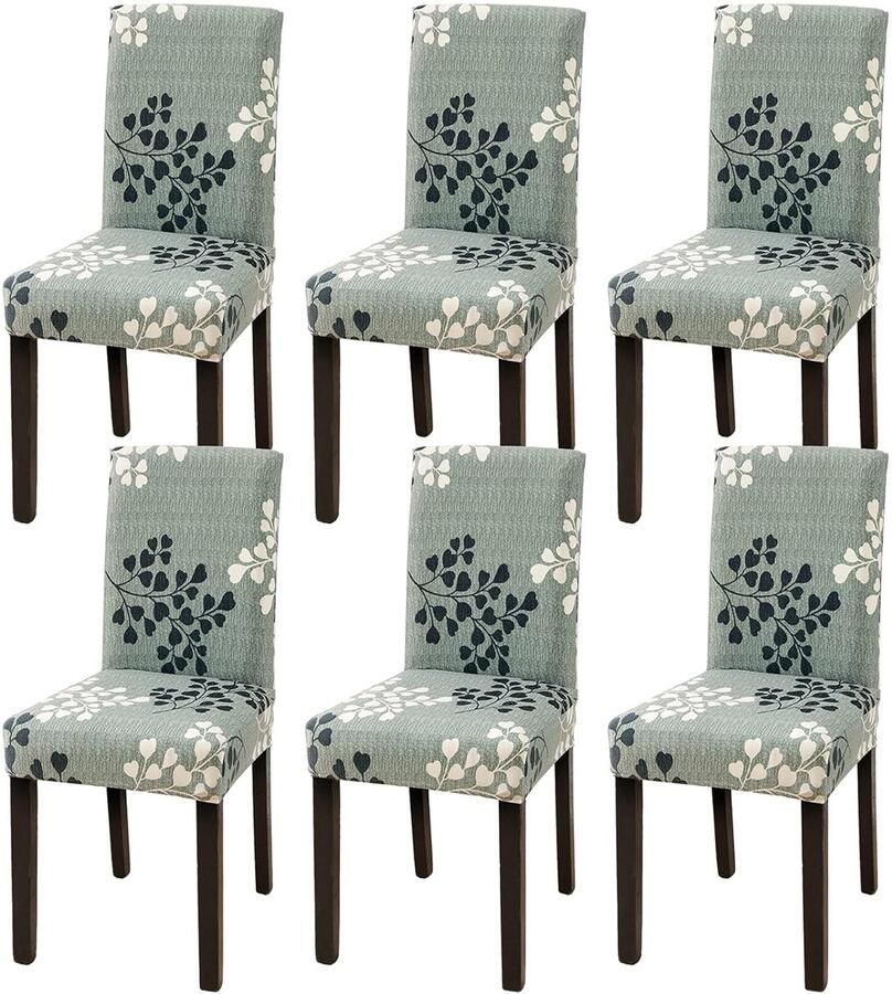 Eetstoelhoezen Set van 6 Bescherming en Vernieuwing voor Stoelen Hoogwaardige Materialen